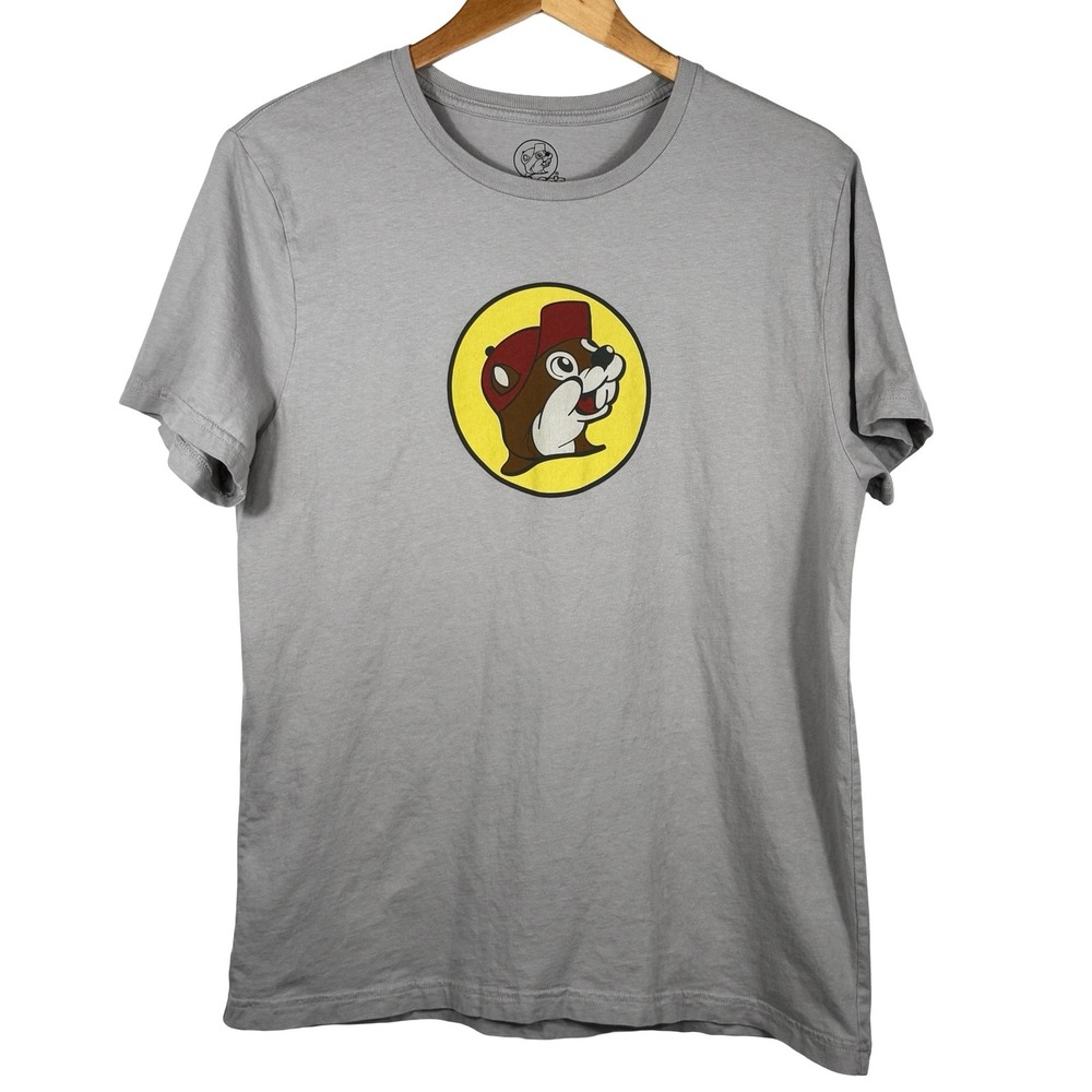 Bucees Beaver‎ Graphic T-Shirt Mens Size L Short Sleeve Novelty Tee